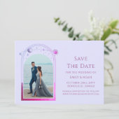 Save The Date Mystical Pink Blue Sun Star Espace d'astronomie de (Debout devant)