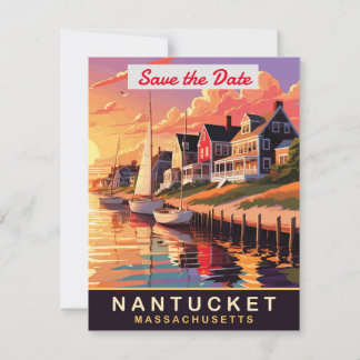 Save The Date Nantucket, maisons sur le front de mer, 