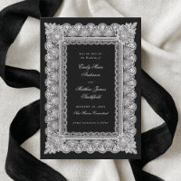 Nappe en dentelle noire Photo de style vintage Mar
