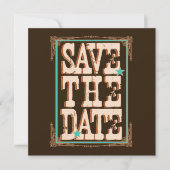 Save The Date Nashville Enregistrer la date : Turquoise (Devant)