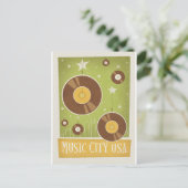 Save the date | Nashville, TN - Records Aankondigingskaart (Staand voorkant)