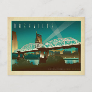 Save the date Nashville, TN - Shelby St. Bridge, Aankondigingskaart