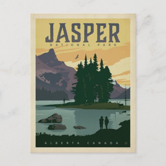 Save the date | Nationaal park Jasper, Alberta Aankondigingskaart (Voorkant)