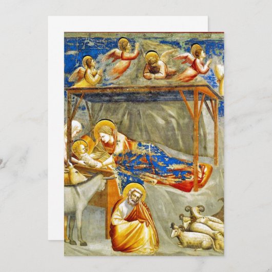 Save The Date Nativité Naissance de Jésus (Devant / Derrière)