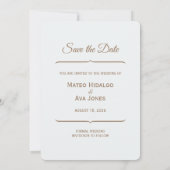 Save The Date Nature Mariage Brown Enregistrer La Date Chevaux (Dos)