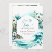 Save The Date Nature Simple Mariage nautique (Devant / Derrière)