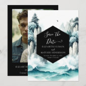 Save The Date Nature unique Mariage nautique (Devant / Derrière)