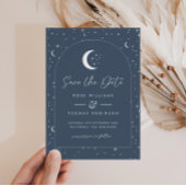 Save The Date Navy Céleste Arché Sauvegarder La Date