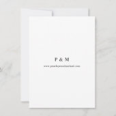 Save The Date Navy Dusty Blue & Pink Floral Enregistrer la date (Dos)