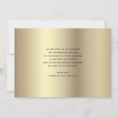Save The Date Navy Or Glitter Bat Mitzvah Écriture Moderne Gras (Dos)