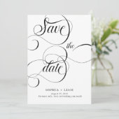 Save The Date Ne jamais mettre fin à l'amour | Calligraphie mode (Debout devant)