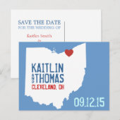 Save the Date -  - Nederland Aankondigingskaart (Voorkant / Achterkant)