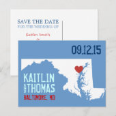 Save the Date -  - Nederland Aankondigingskaart (Voorkant / Achterkant)