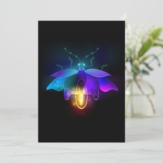 Save The Date Neon Firefly sur noir (Debout devant)