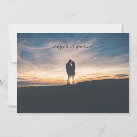 Save The Date Neon Pink Photo Enregistrer la date (Dos)