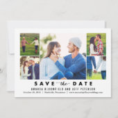 Save The Date Nettoyer Collage COULEUR MODIFIABLE Enregistrer La (Devant)