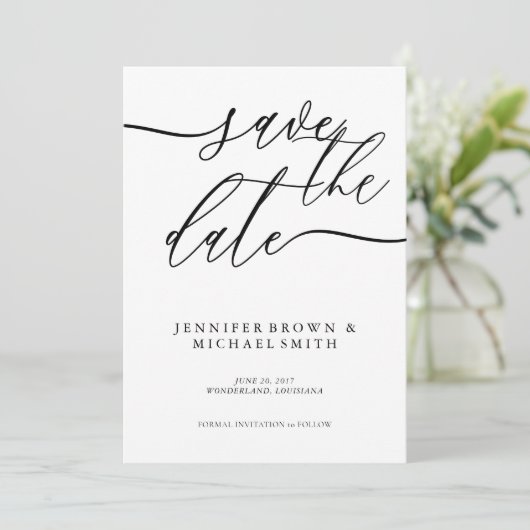Save The Date Nettoyer la signature d'une partie simple (Debout devant)