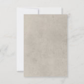 Save The Date Neutre Tan Fleur sauvage Mariage moderne (Dos)