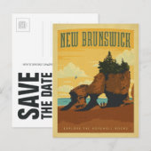 Save the date | New Brunswick, Canada Briefkaart (Voorkant / Achterkant)