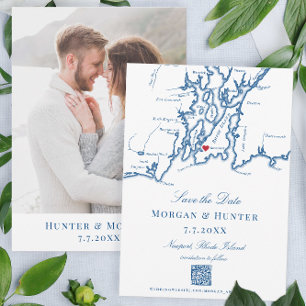 Save The Date Newport Rhode Island Enregistrer la date Elegant c