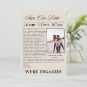 Save The Date NEWSLETTER Enregistrer notre date Mariage Faire-pa (Debout devant)