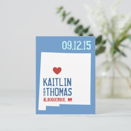 Save the Date -  - Nieuw-Zeeland Aankondigingskaart (Staand voorkant)