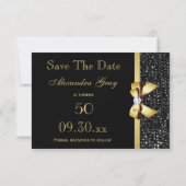 Save The Date N'importe quel âge Anniversaire Enregistrer la dat (Dos)