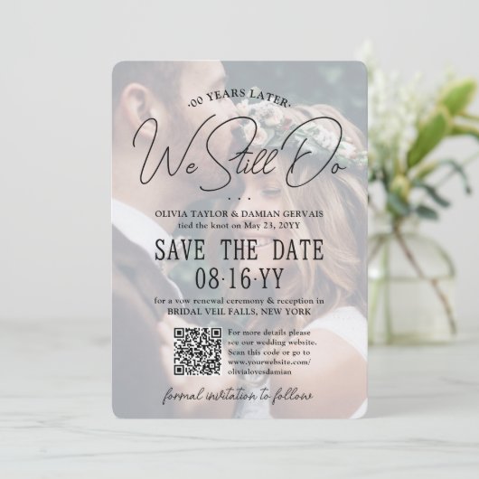 Save The Date N'IMPORTE QUEL Anniversaire Nous Faisons Toujours  (Debout devant)