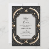 Save The Date Noces de la Lune Noire Céleste de Minuit (Devant)