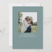 Save The Date Noces Élégantes avec Eucalyptus Rustique (Dos)