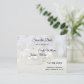 Save The Date Noël blanc Mariage d'hiver (Debout devant)