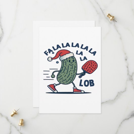 Save The Date Noël de pickleball (Devant/Arrière en situation)