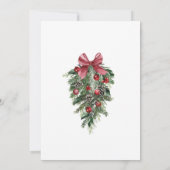 Save The Date Noël Dusty Blue Winter Mariage (Dos)