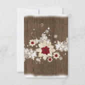 Save The Date Noël en bois de neige Enregistrer la date (Dos)