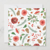 Save The Date Noël Floral Fêtes (Dos)