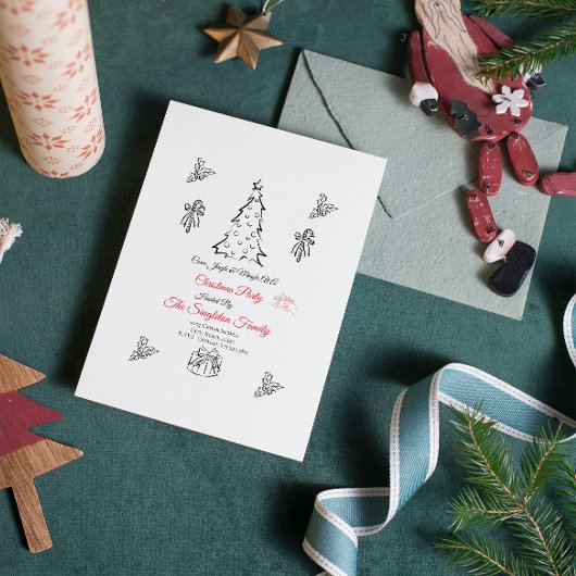 Save The Date Noël non photo sifflant