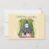 Save The Date Noël Voeux Enfant & Kitty Chat Fête de Noël (Devant)