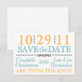Save The Date Noeud moderne Enregistrer la date (Devant / Derrière)