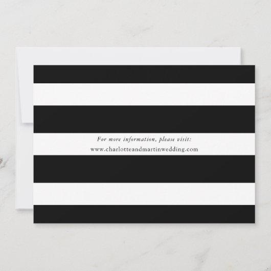 Save The Date Noir Blanc Confetti Blush Floral Mariage (Dos)