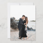 Save The Date Noir Enregistrer la date (Dos)