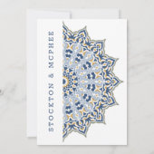 Save The Date Noir et or Mandala Mariage Enregistrer la date (Dos)