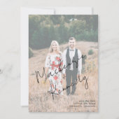 Save The Date Nom manuscrit photo Enregistrer la date (Devant)