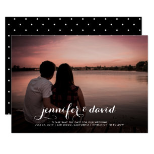 Save The Date Noms dans le script   Enregistrer la photo de date