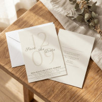 Noms de script minimalistes neutres & grande date