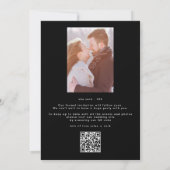 Save The Date NOMS Élégants | Photo Personnalisée Enregistrer La (Dos)