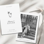 Save The Date Noms Tropicaux Stylish Modernes Destination Mariag