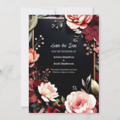 Save The Date Non Photo Élégance de Bourgogne (Devant)