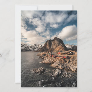 Save The Date Norvège Lofoten Hamnoy Card
