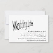 Save The Date Notification d'annulation du mariage (Devant)