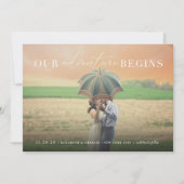 Save The Date Notre aventure commence la typographie romantique (Devant)